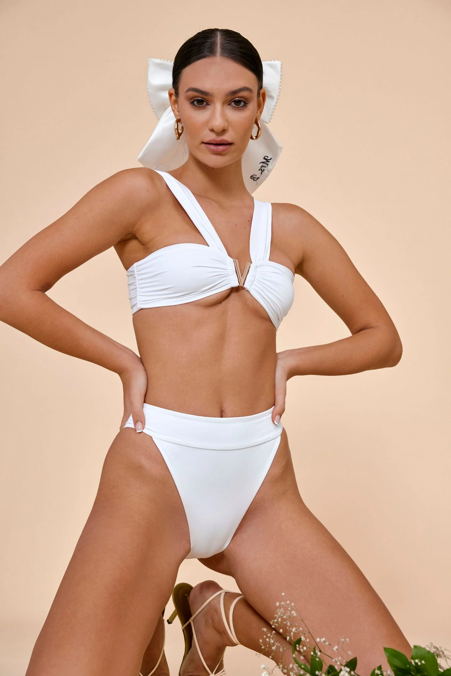 Allera High Waisted Bottom - White - Image 5