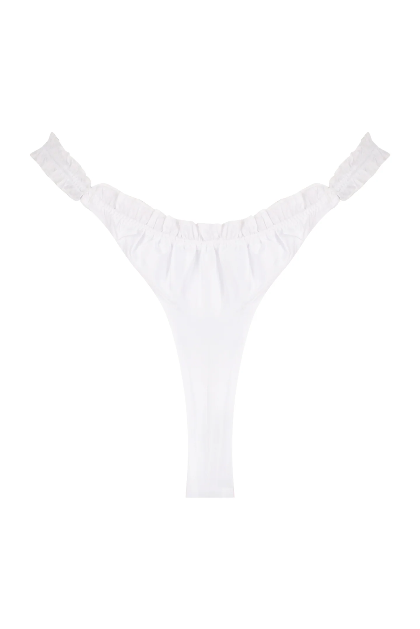 Ariel Satin Cheeky Bottom - White - Image 6