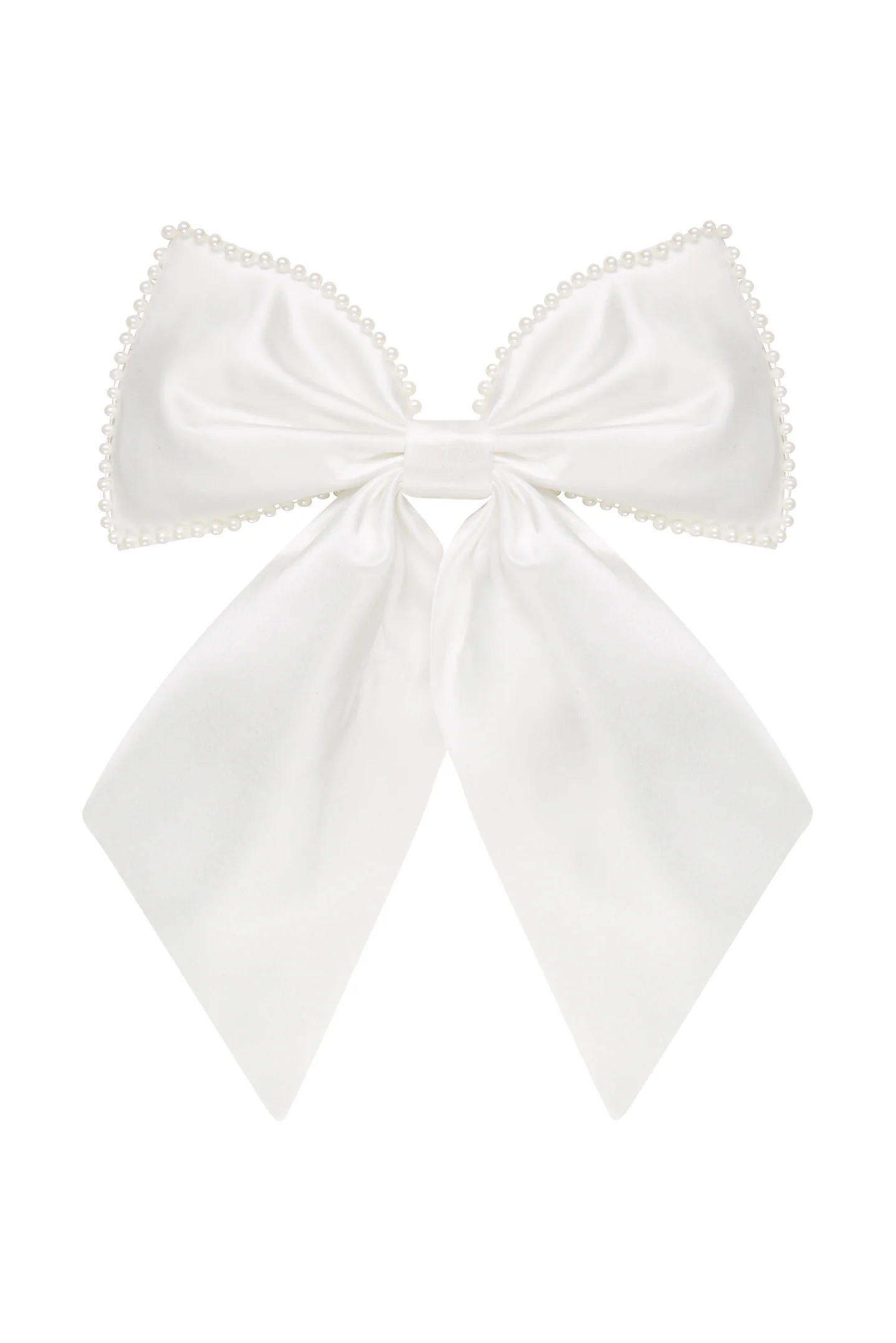 Beverly Bridal Bow - White - Image 5