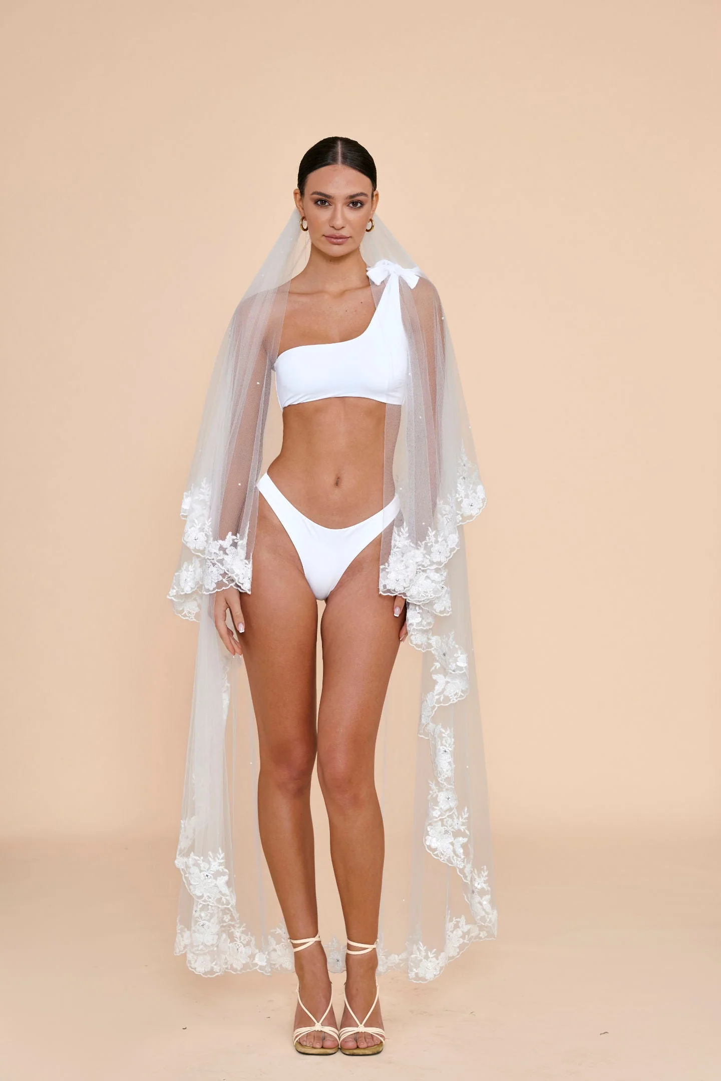 Sofia Over Shoulder Top - White - Image 3